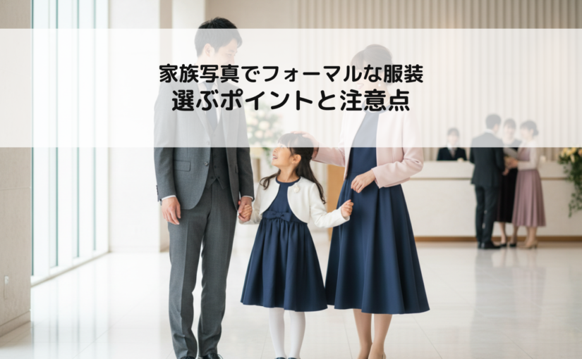 家族写真でフォーマルな服装を選ぶポイントと注意点